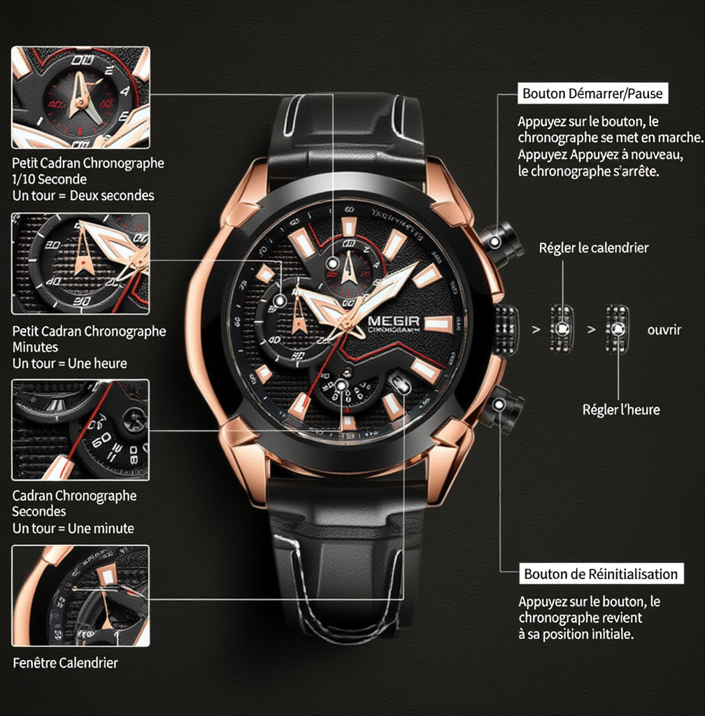 Montre Homme Megir Casual