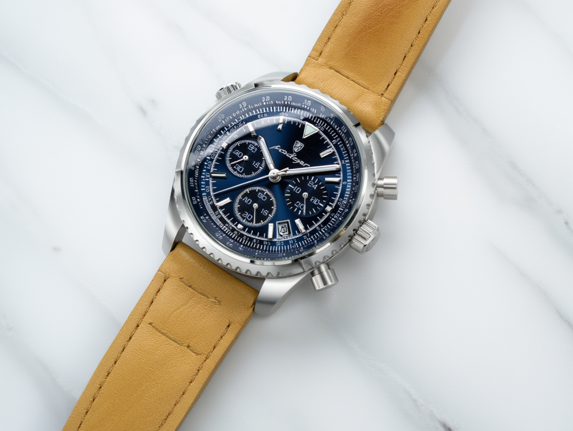 Montre Homme POEDAGAR Cuir